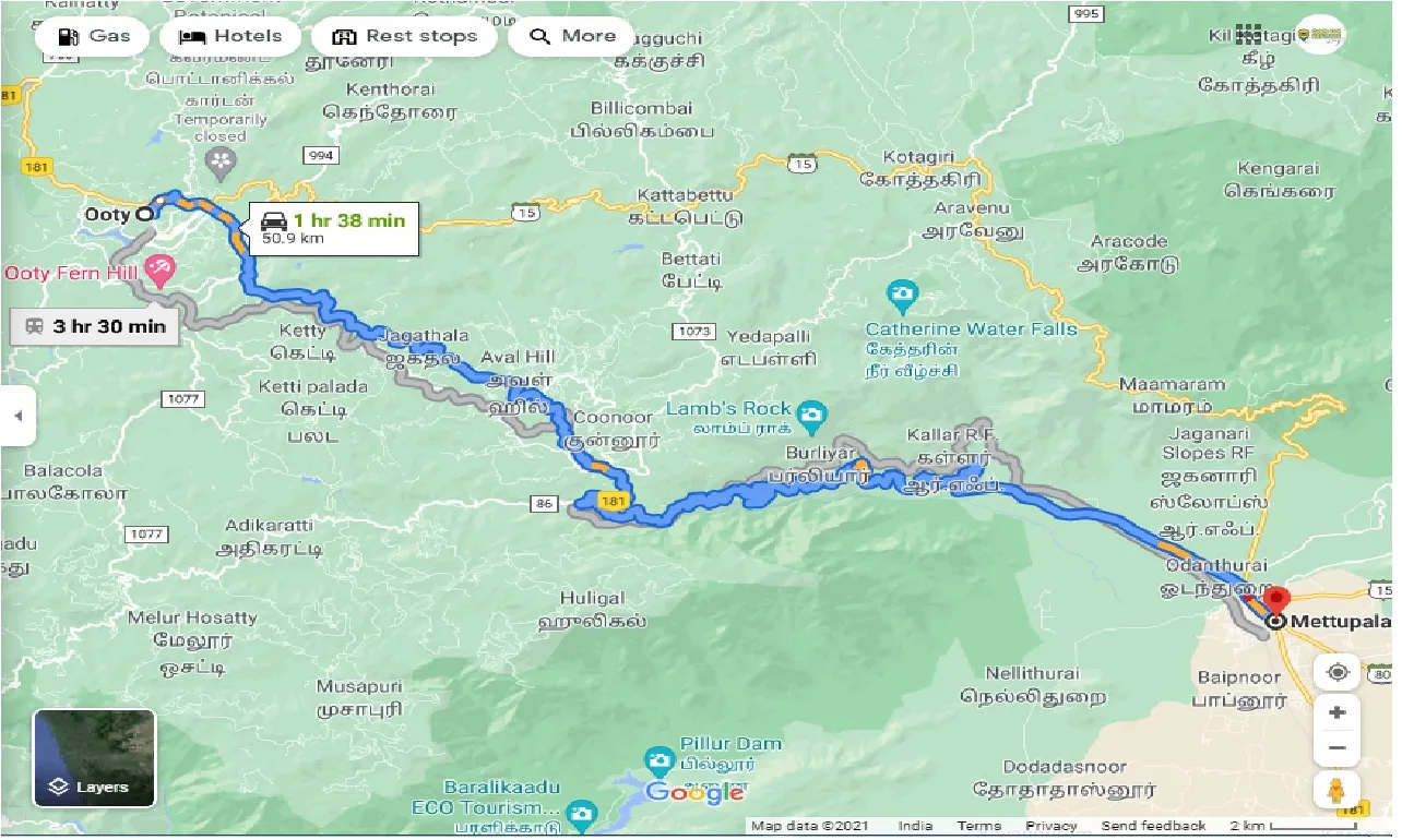 ooty-to-mettupalayam-outstation
