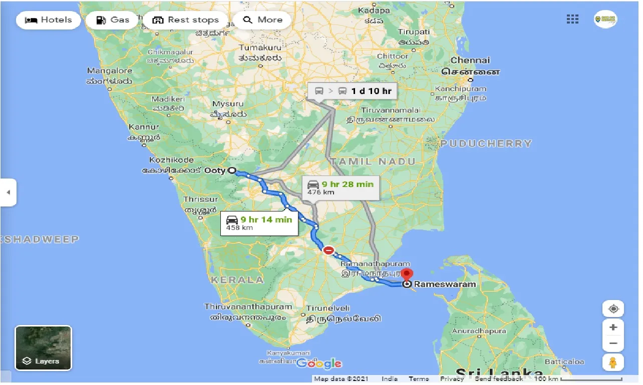 ooty-to-rameshwaram-one-way