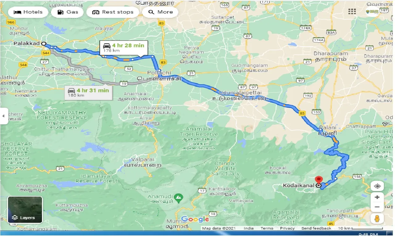 palakkad-to-kodaikanal-round-trip