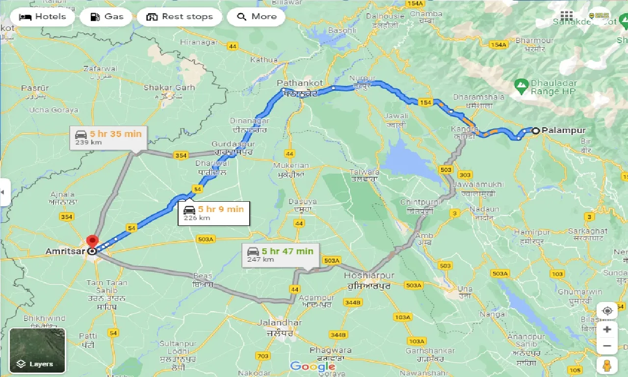 palampur-to-amritsar-one-way