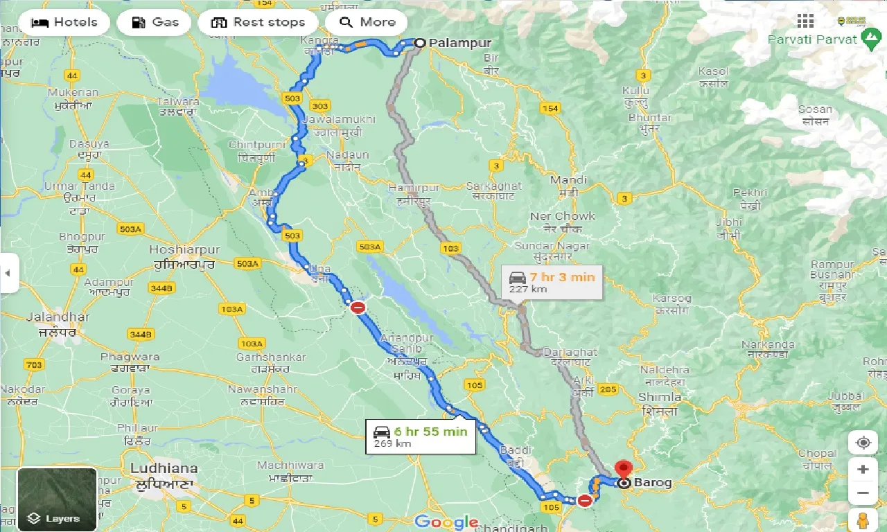 palampur-to-barog-one-way
