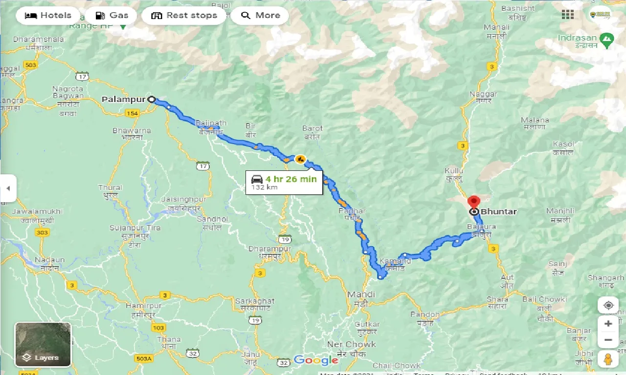 palampur-to-bhuntar-one-way
