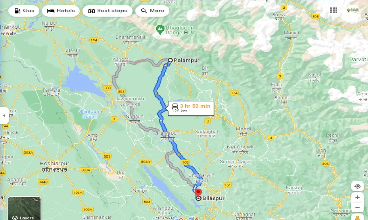 palampur-to-bilaspur-hp-taxi