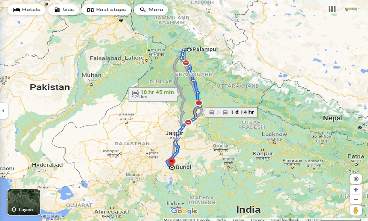 palampur-to-bundi-one-way