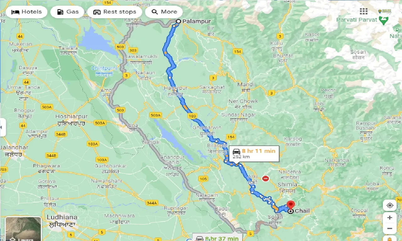 palampur-to-chail-taxi