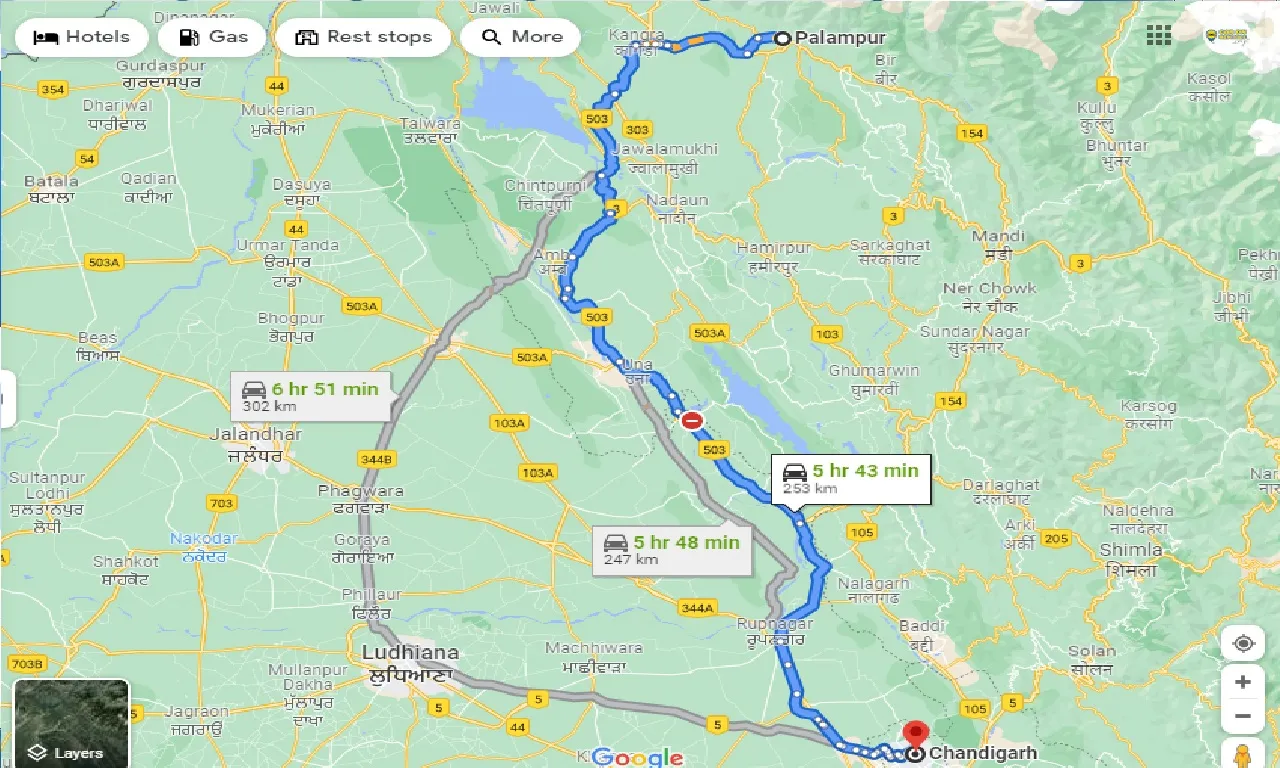 palampur-to-chandigarh-taxi