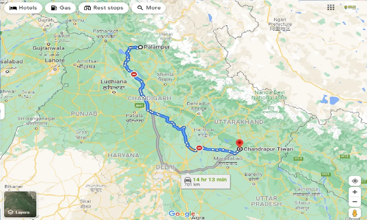 palampur-to-chandrapur-one-way