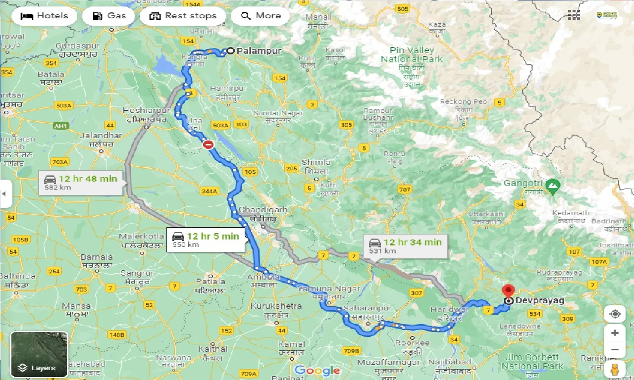 palampur-to-devprayag-one-way