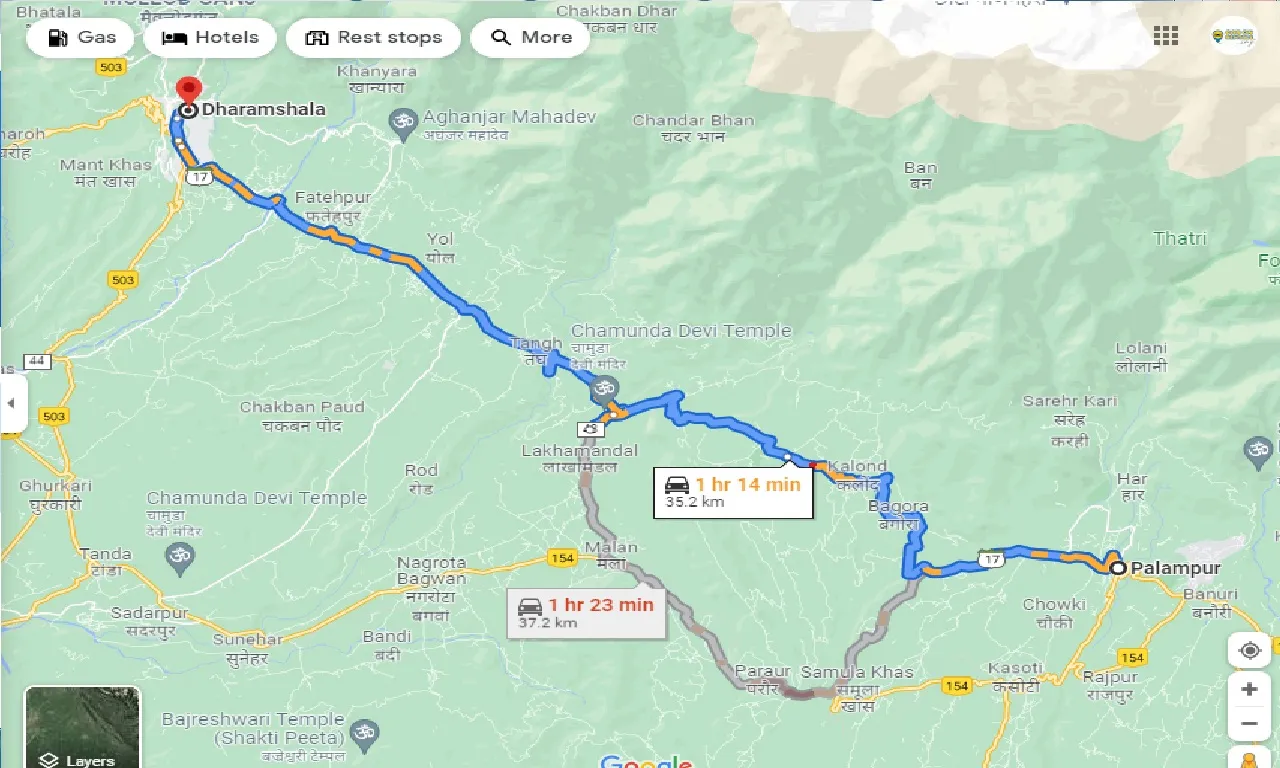 palampur-to-dharamshala-one-way