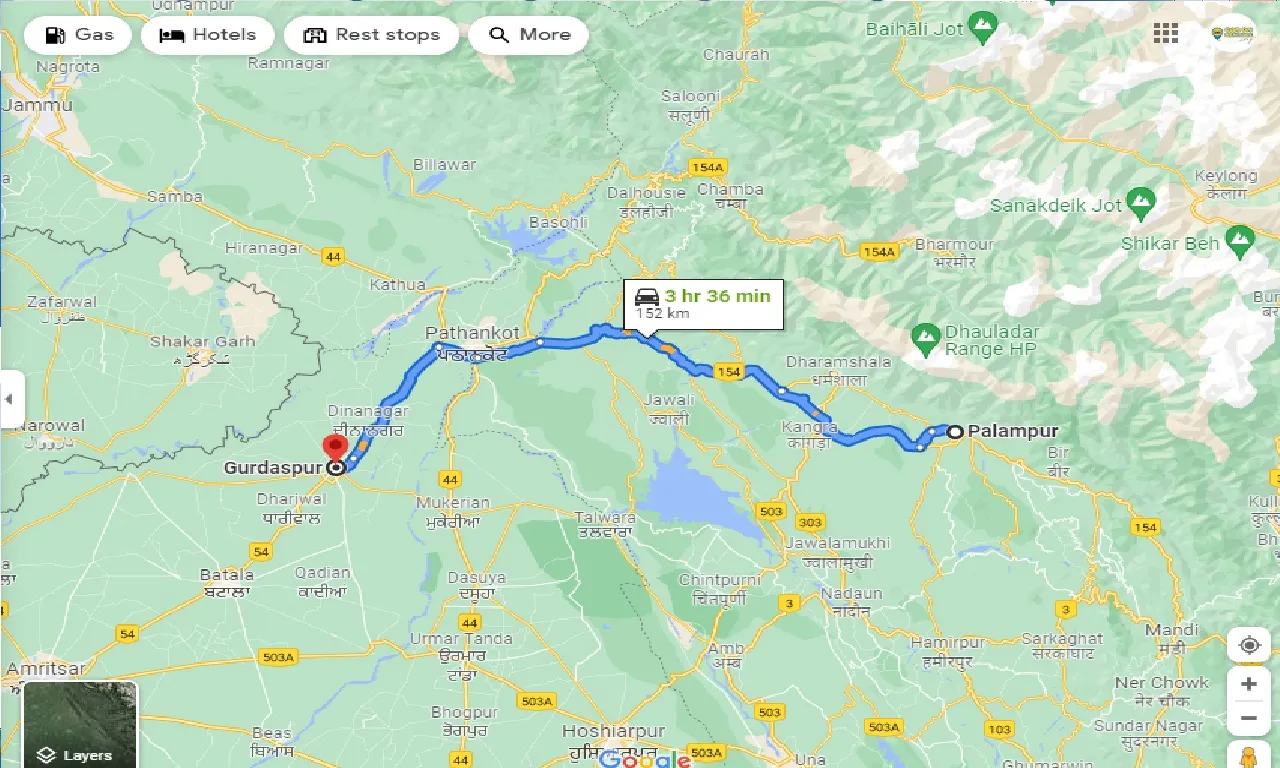 palampur-to-gurdaspur-one-way