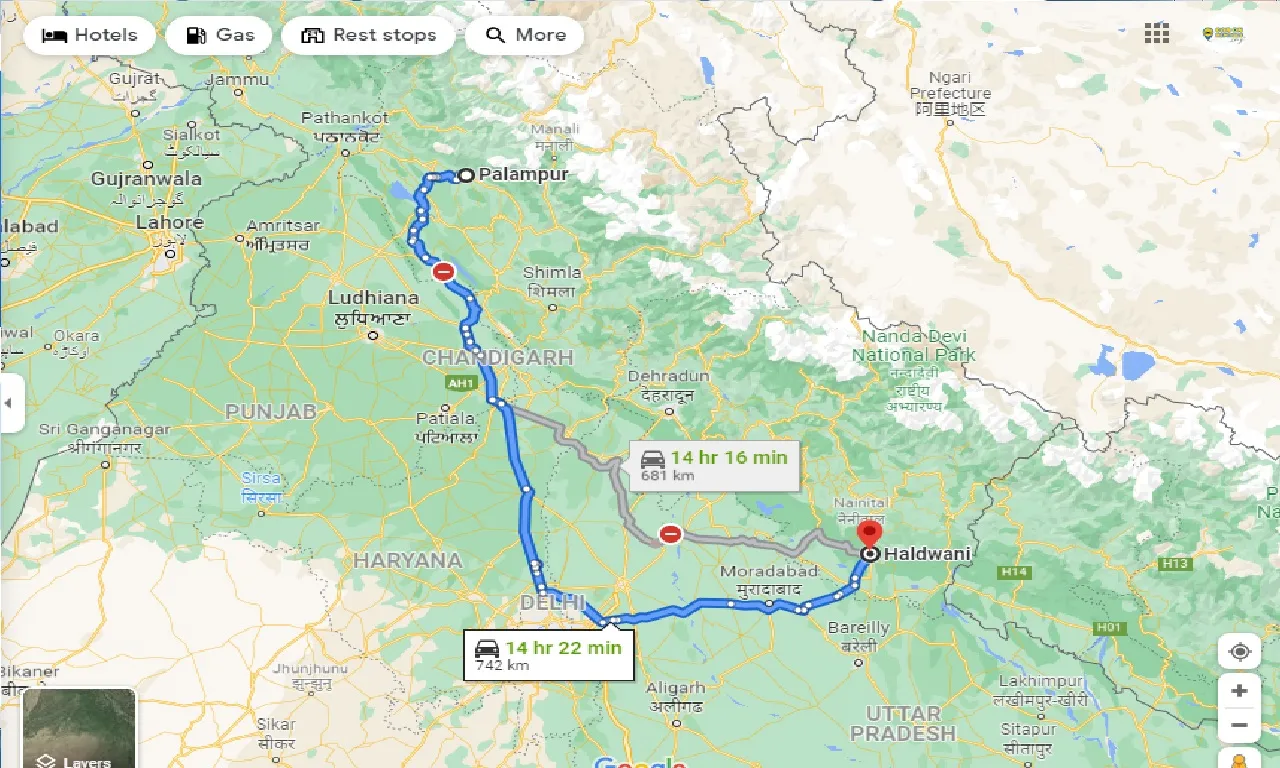 palampur-to-haldwani-taxi
