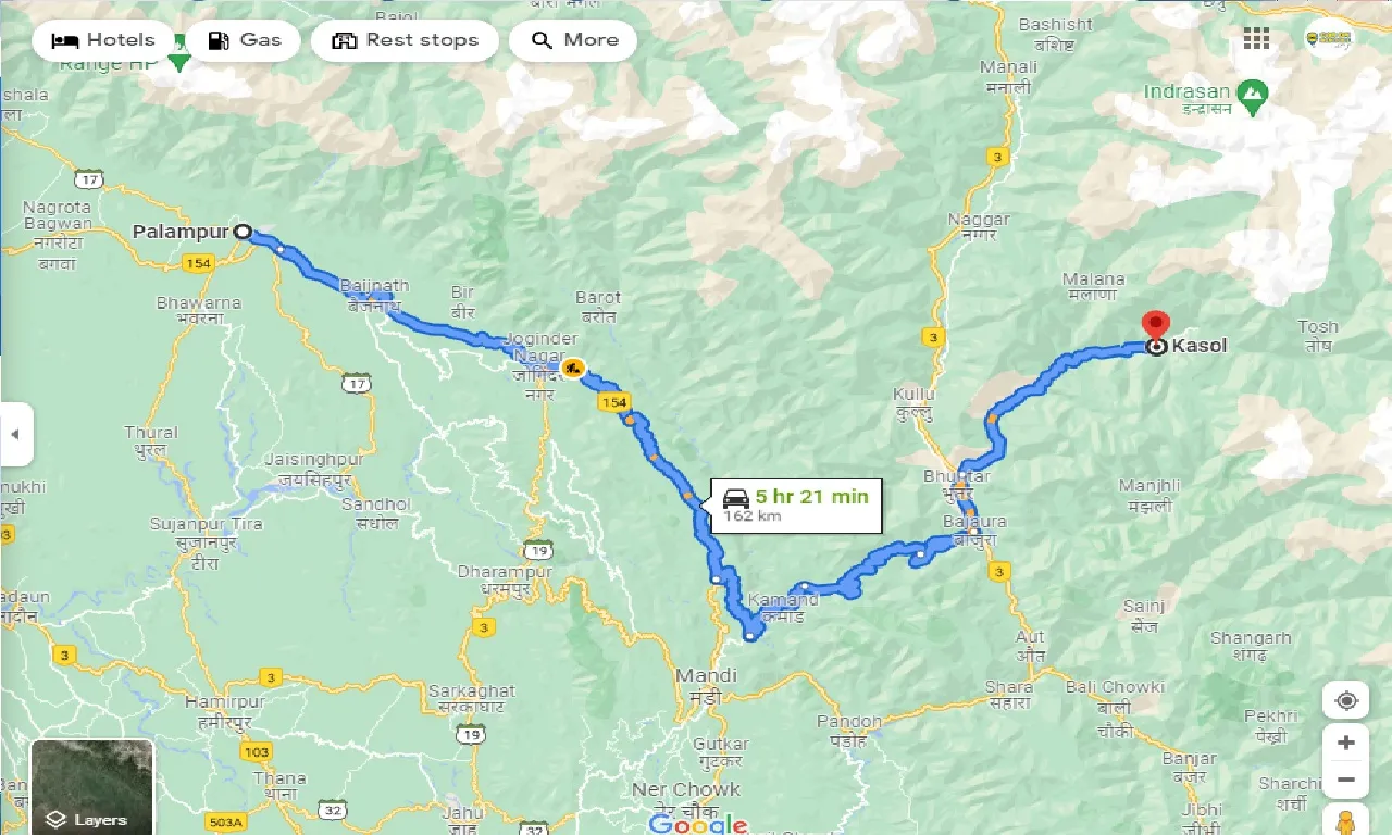 palampur-to-kasol-taxi