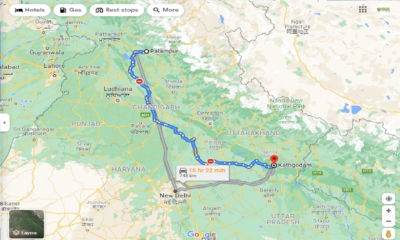 palampur-to-kathgodam-one-way