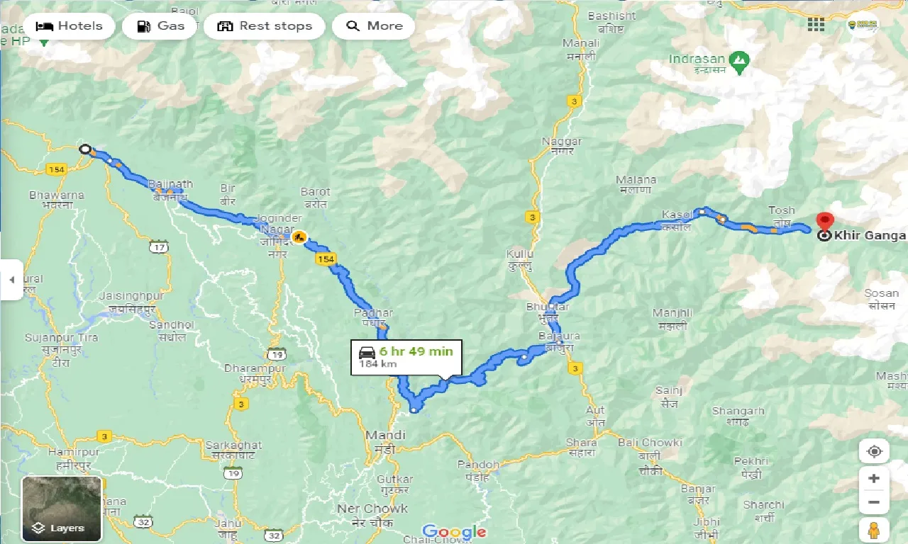 palampur-to-khir-ganga-one-way