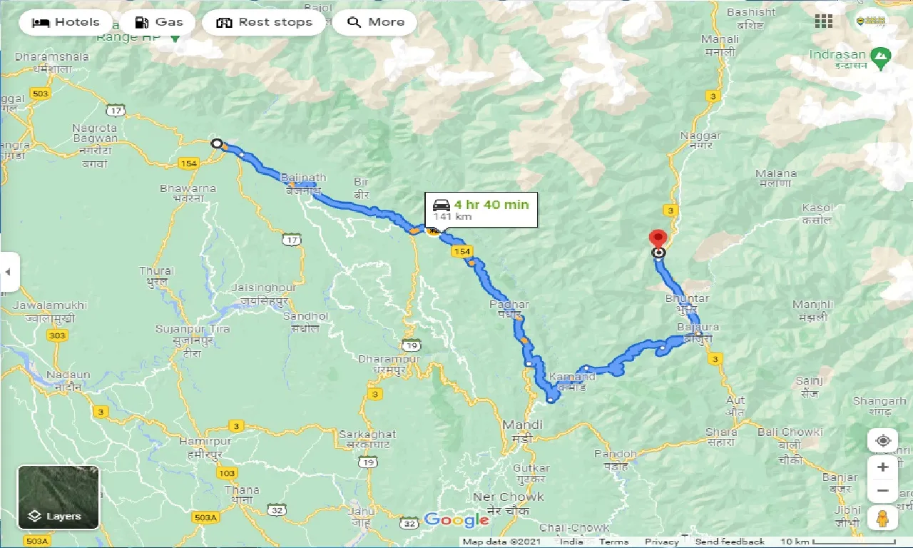palampur-to-kullu-taxi