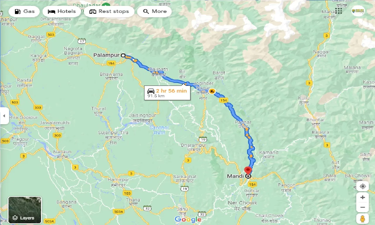 palampur-to-mandi-one-way