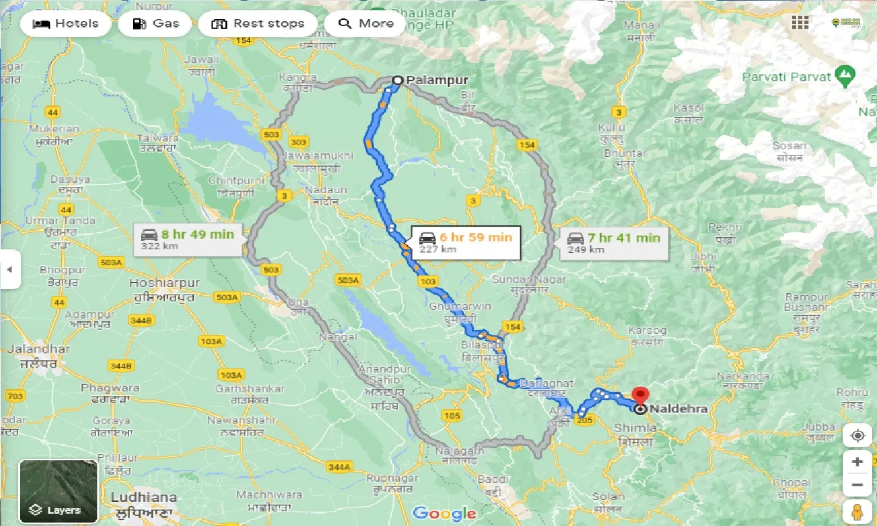 palampur-to-naldehra-taxi