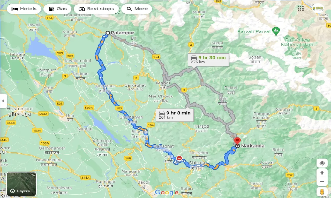 palampur-to-narkanda-taxi