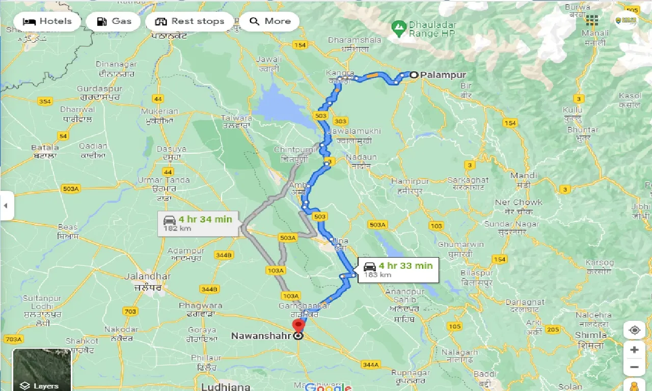 palampur-to-nawanshahr-taxi