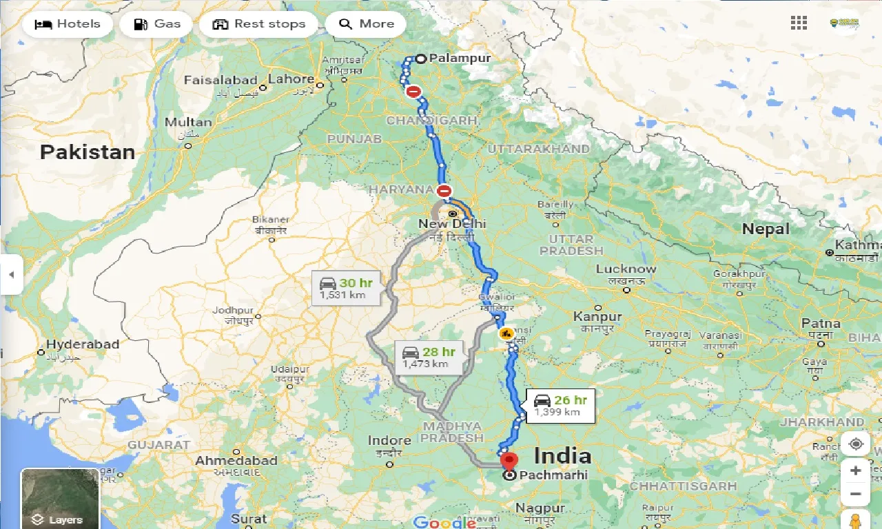 palampur-to-pachmarhi-one-way