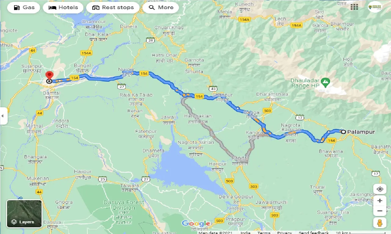palampur-to-pathankot-taxi