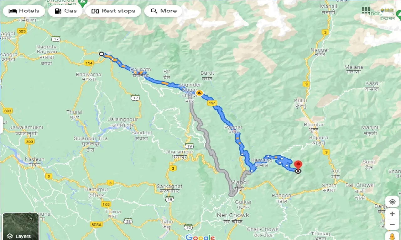 palampur-to-prashar-lake-one-way