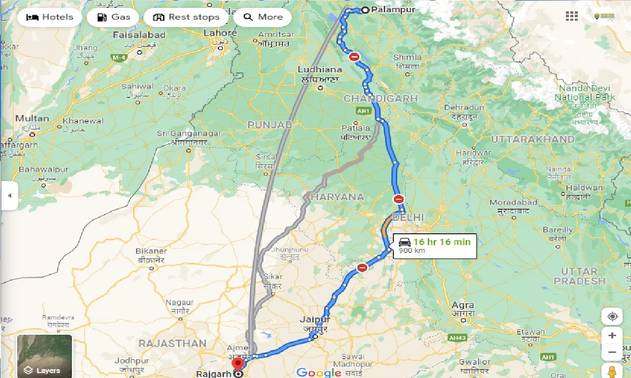 palampur-to-rajgarh-hp-one-way