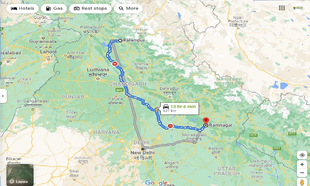 palampur-to-ramnagar-one-way