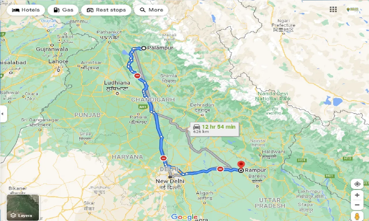 palampur-to-rampur-one-way