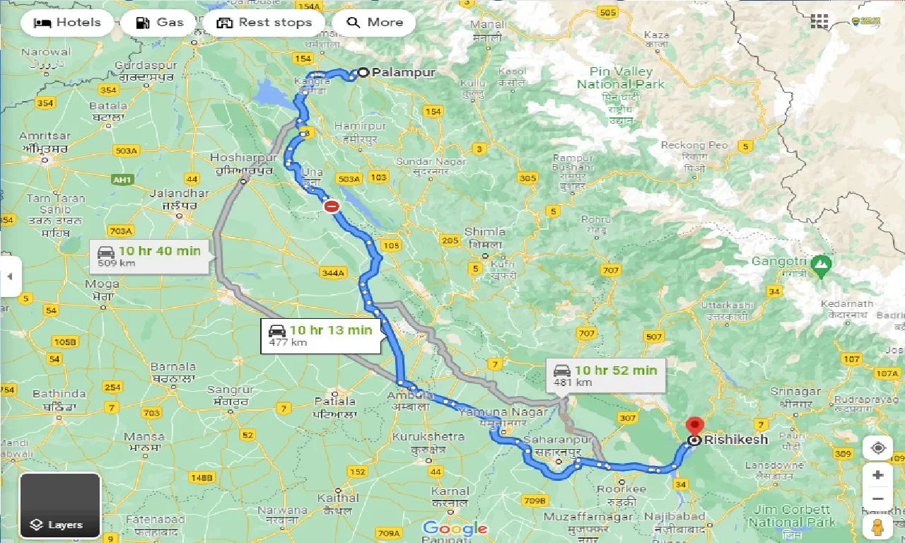 palampur-to-rishikesh-taxi