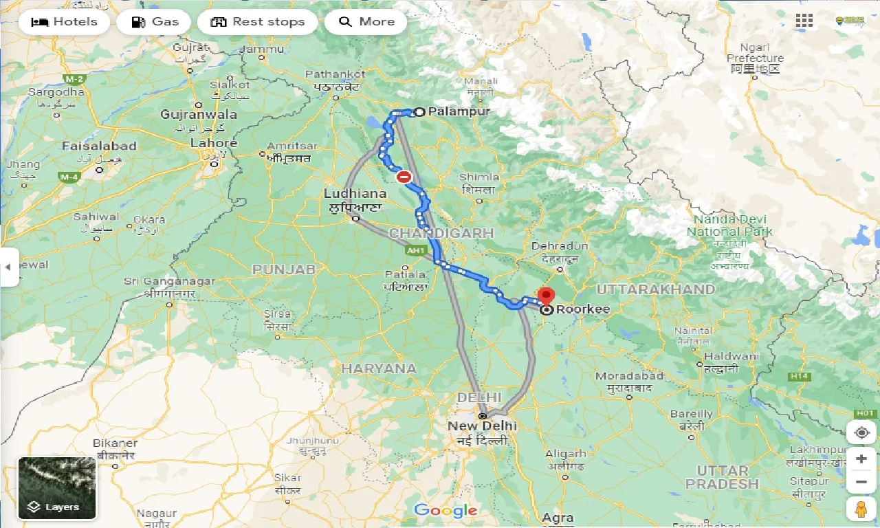 palampur-to-roorkee-one-way