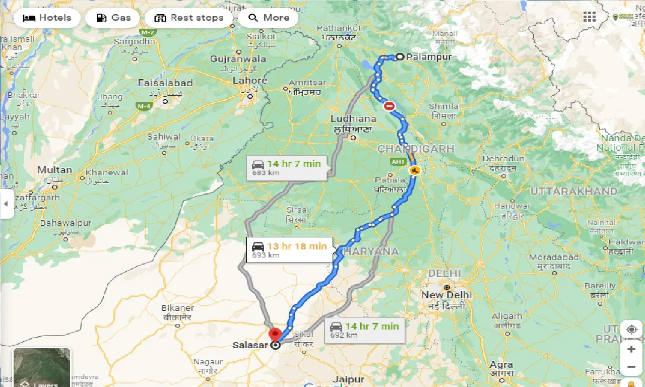 palampur-to-salasar-one-way