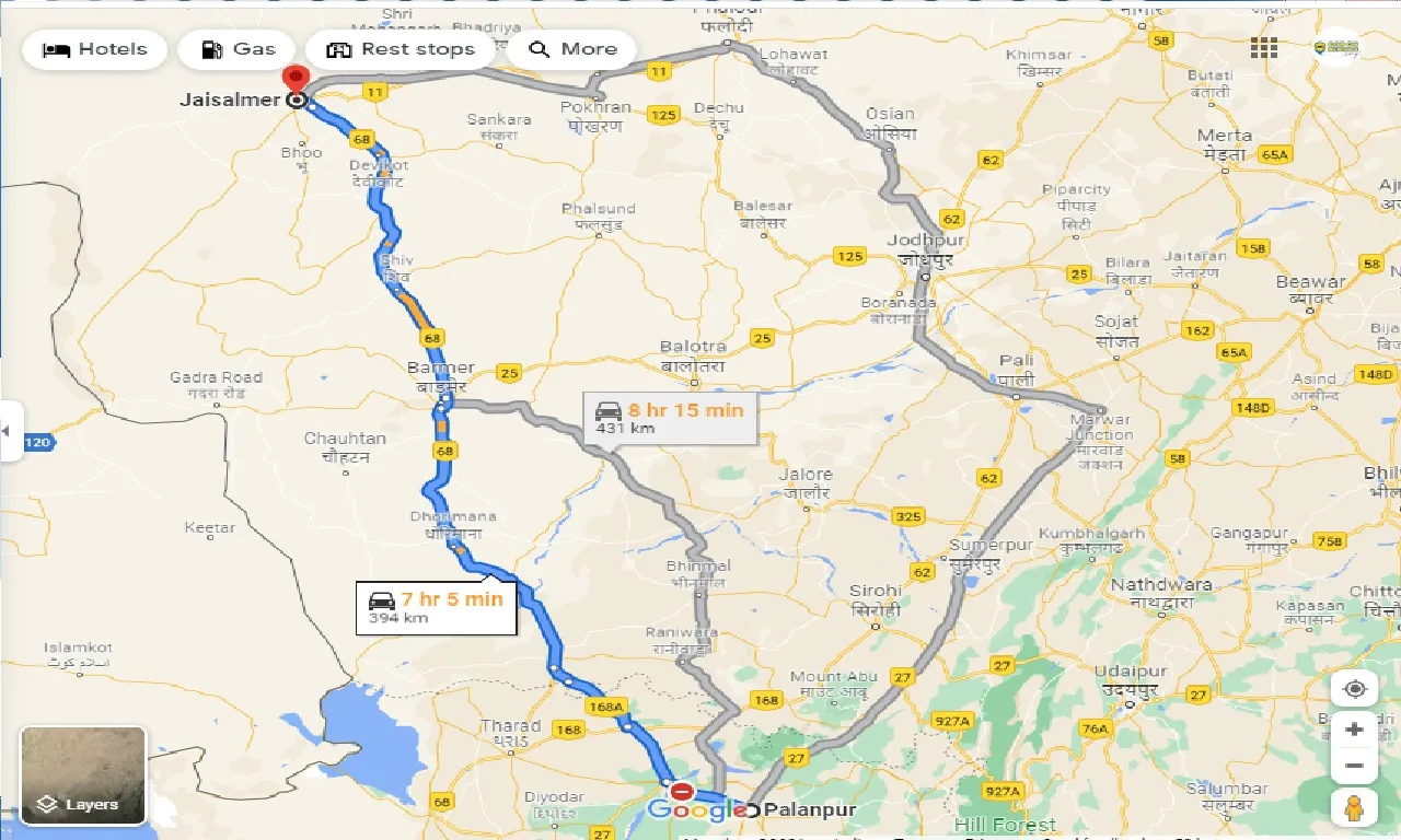 palanpur-to-jaisalmer-one-way