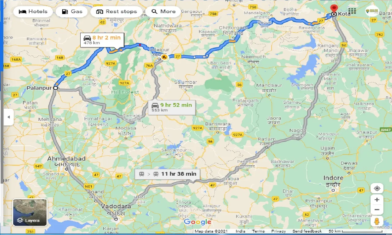 palanpur-to-kota-one-way