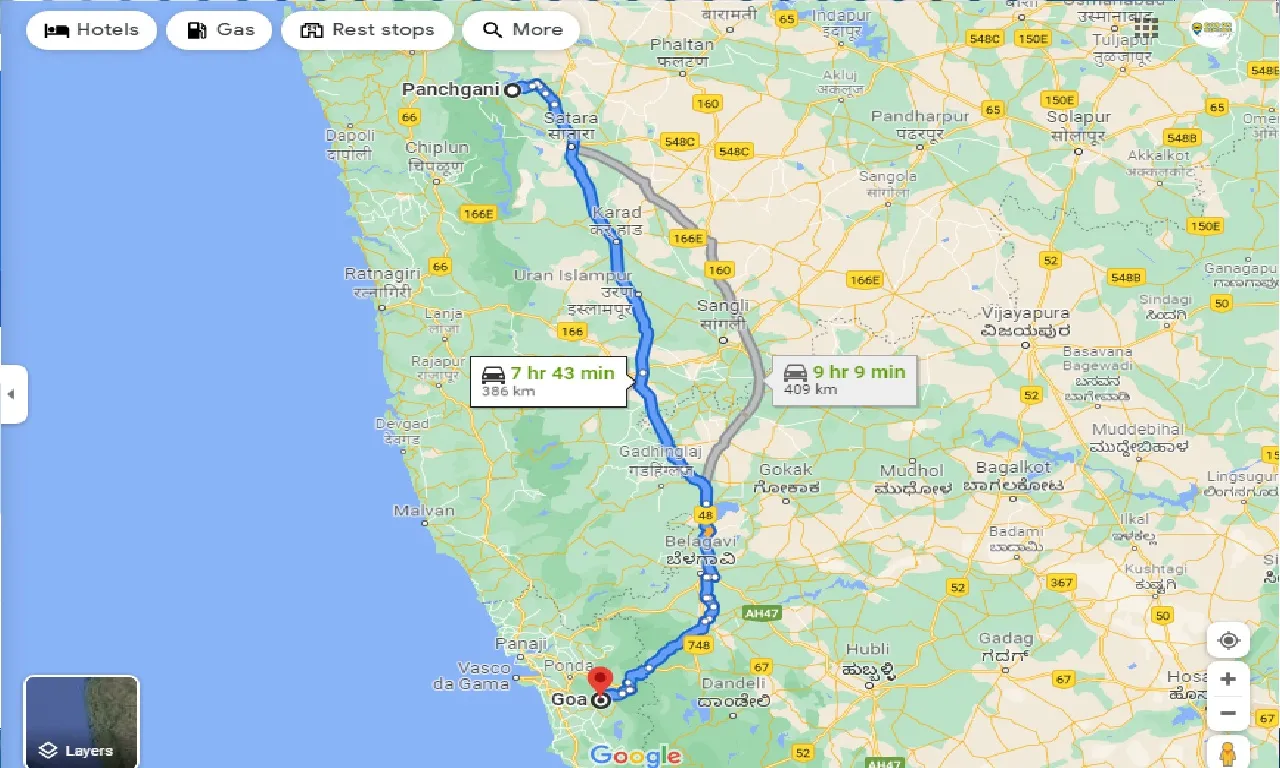 panchgani-to-goa-one-way