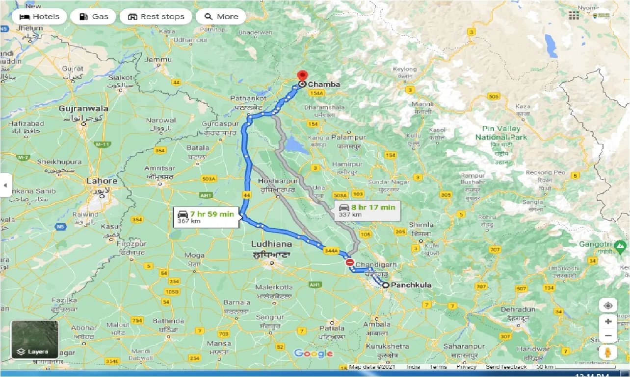 panchkula-to-chamba-round-trip