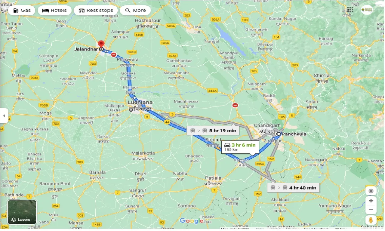 panchkula-to-jalandhar-round-trip