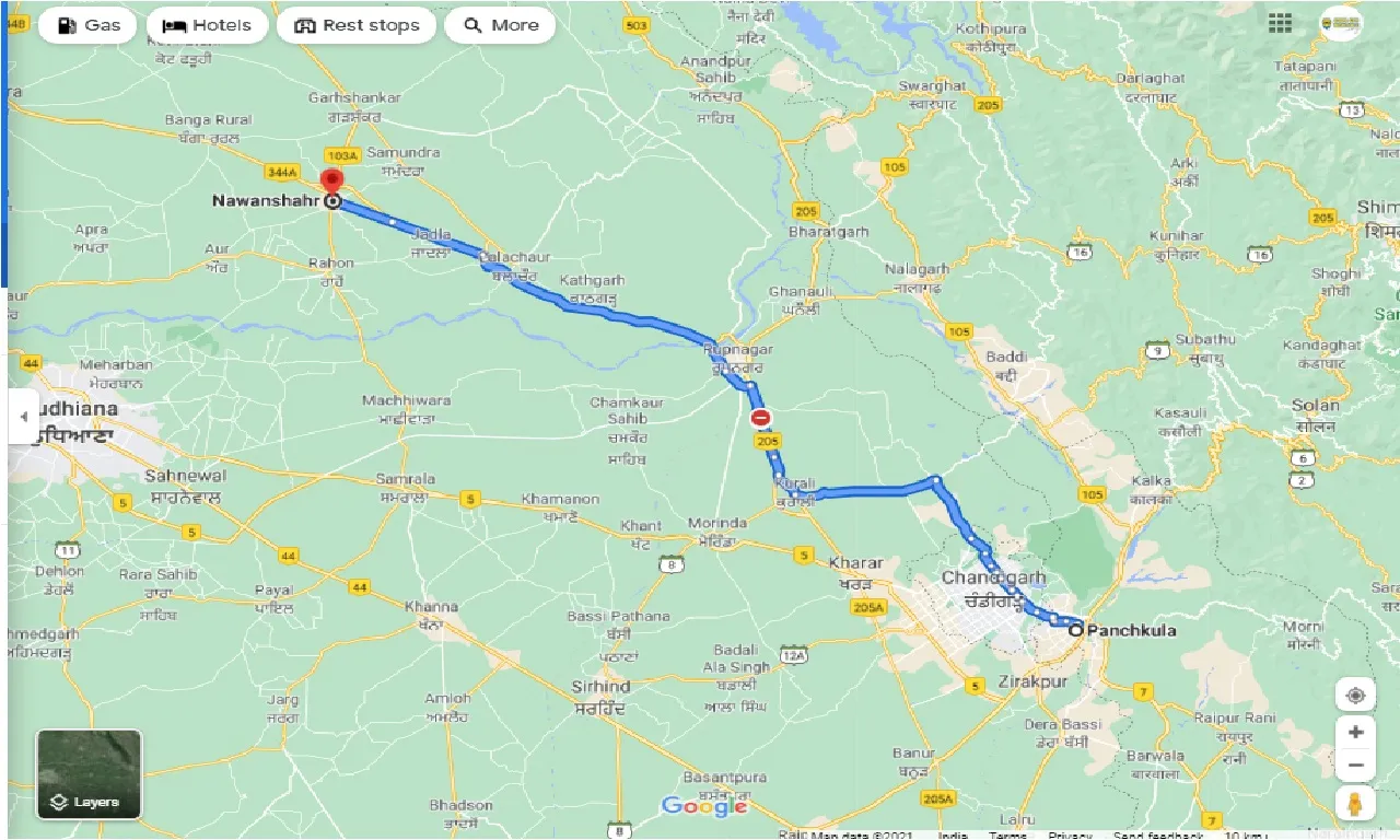 panchkula-to-nawanshahr-round-trip