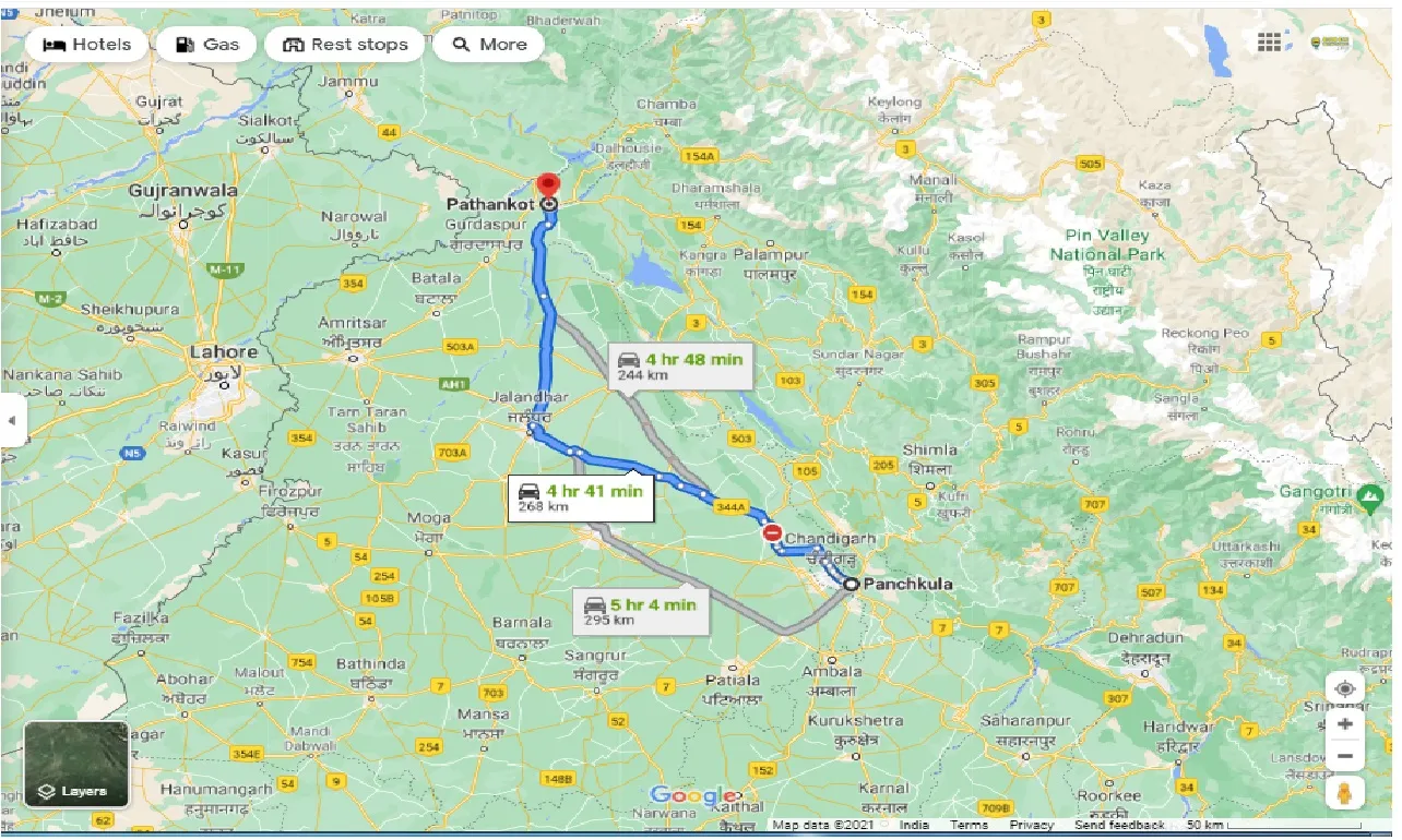 panchkula-to-pathankot-round-trip