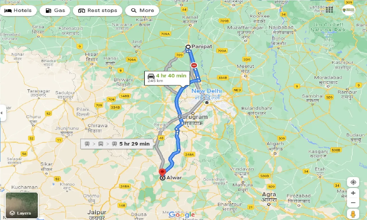 panipat-to-alwar-one-way