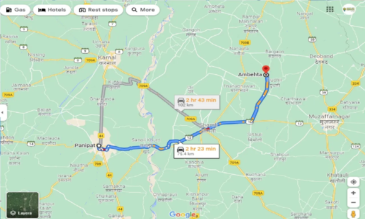 panipat-to-ambehta-taxi