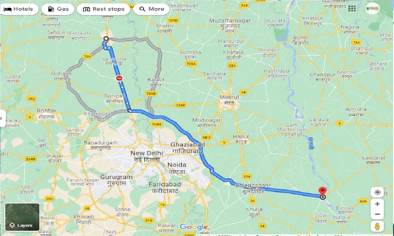 panipat-to-anupshahar-one-way