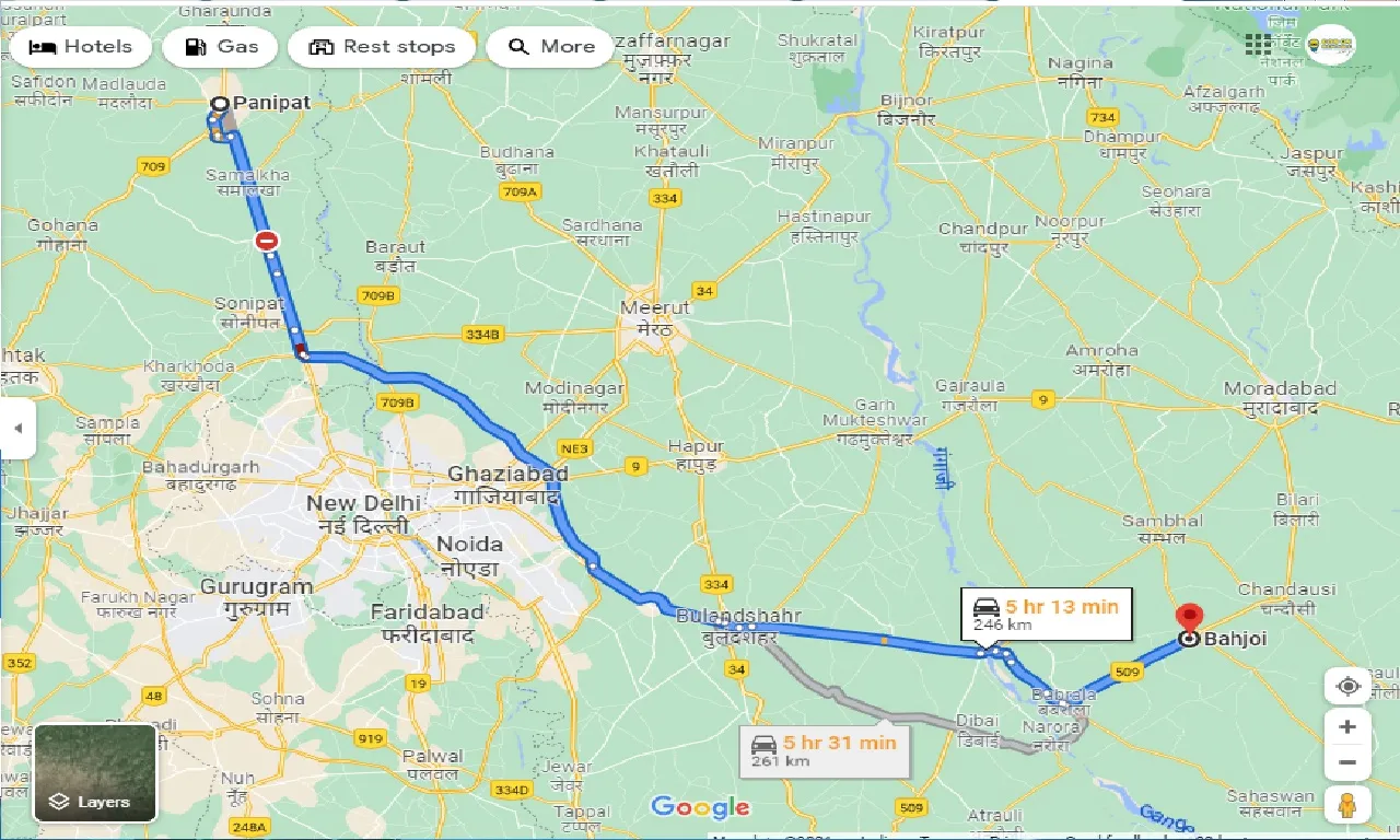 panipat-to-bahjoi-one-way