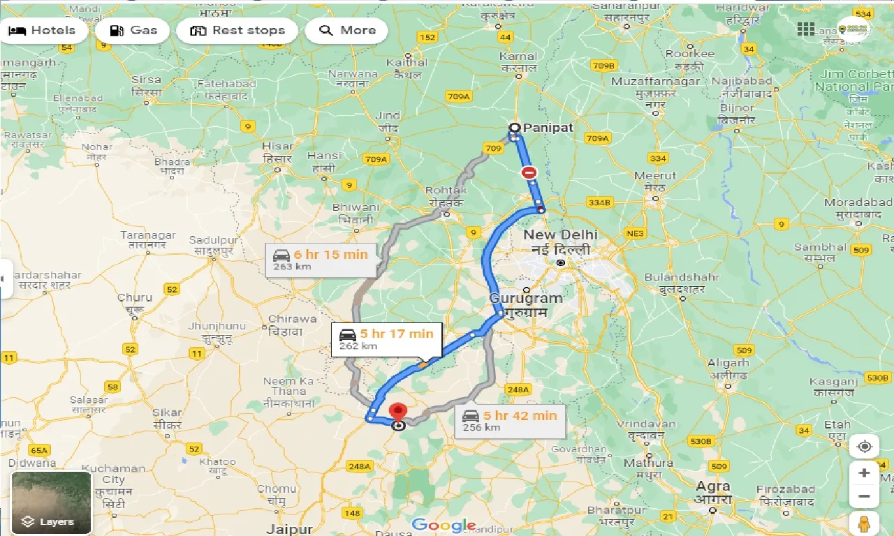 panipat-to-bansur-one-way