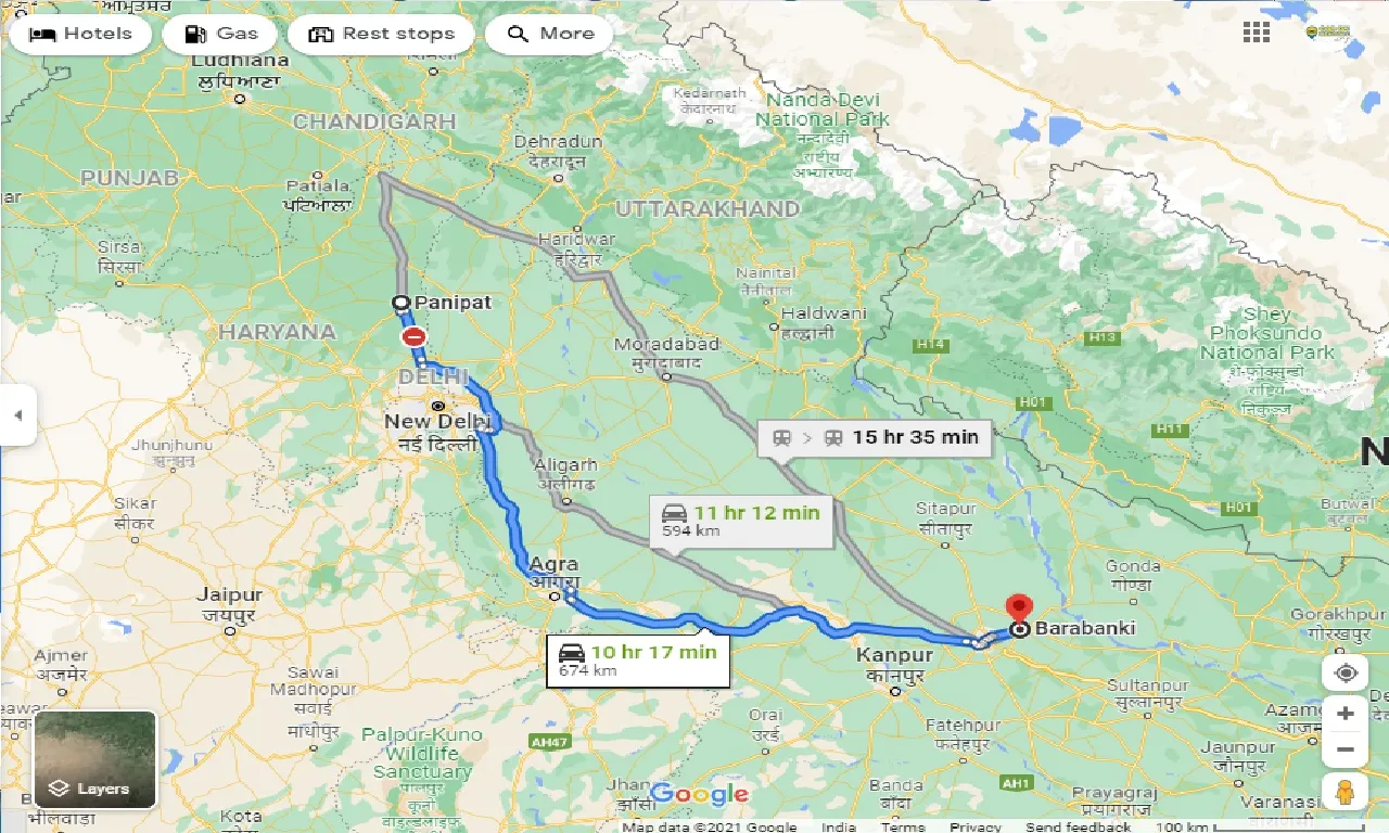 panipat-to-barabanki-taxi