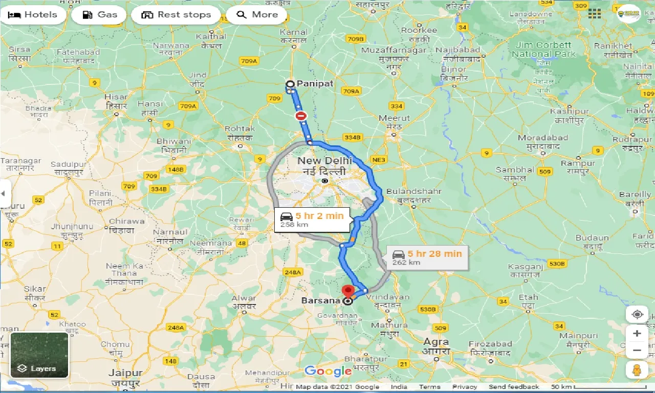 panipat-to-barsana-taxi