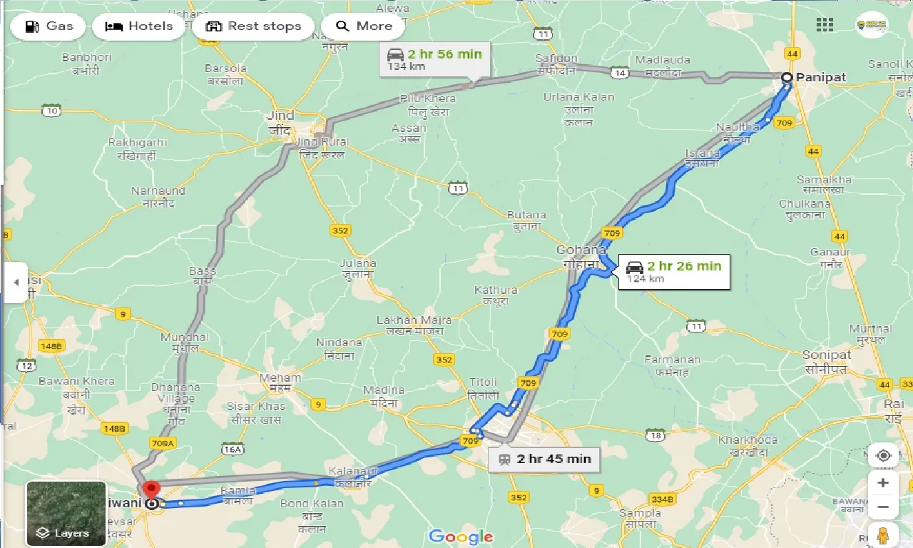 panipat-to-bhiwani-one-way