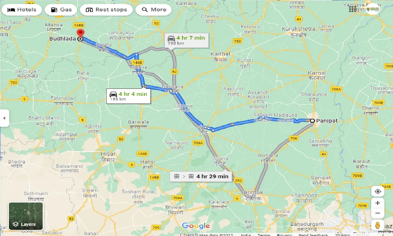 panipat-to-budhlada-taxi