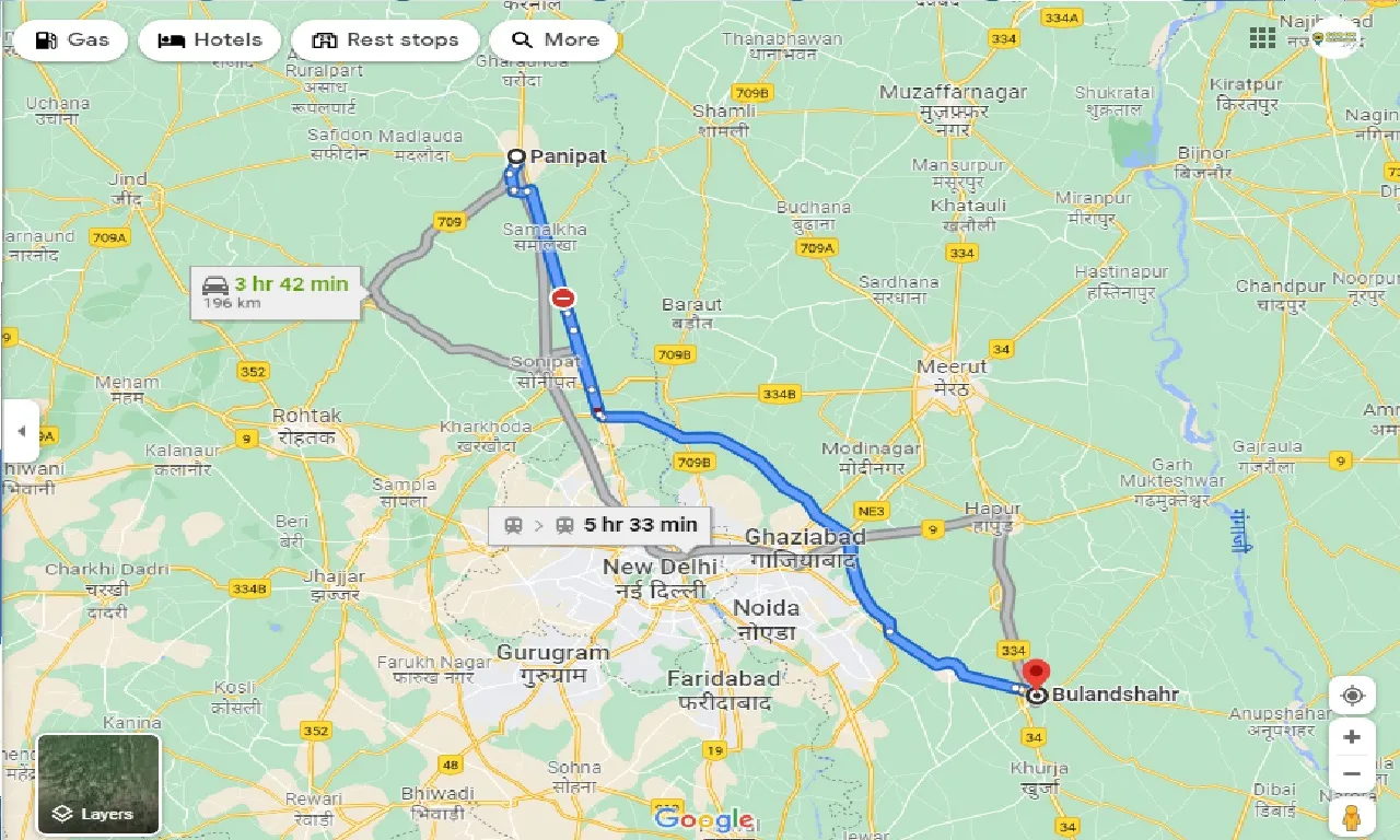 panipat-to-bulandshahr-one-way
