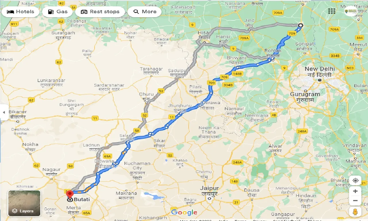 panipat-to-butati-one-way